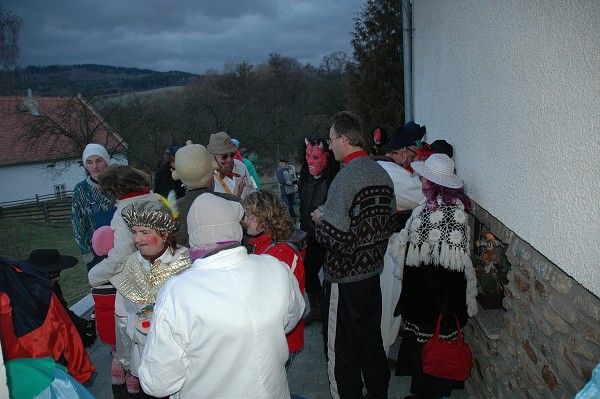 Masopustní průvod obcí 2008